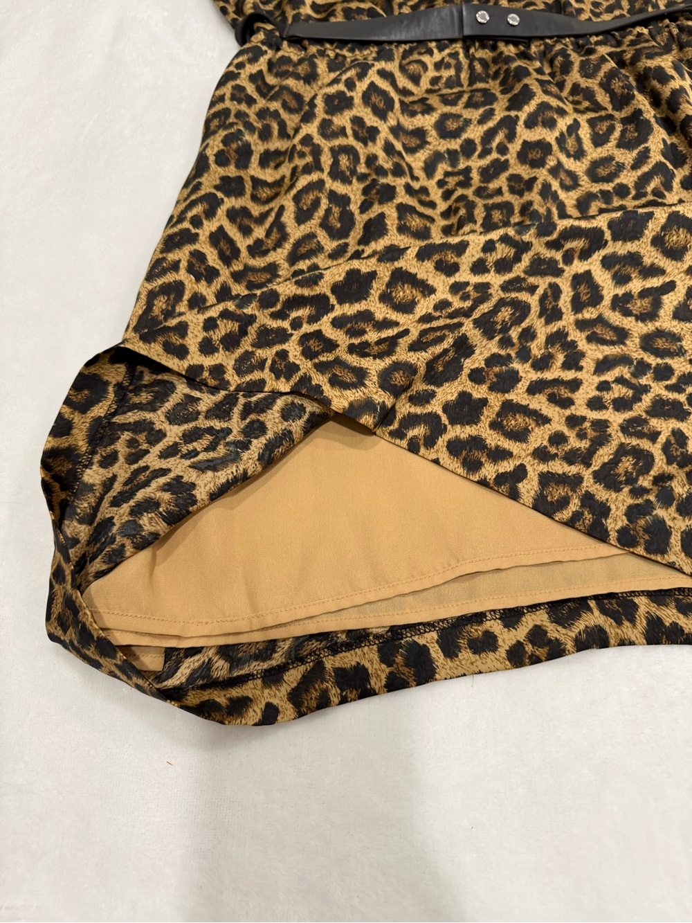 Michael Kors Leopard Print Mini Dress in Brown and Black - Picture 5 of 15